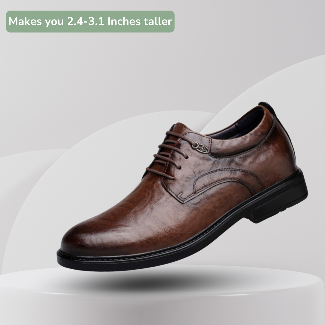 Men's Prestige Leather Formal Lift Shoes 2.4 & 3.1 in